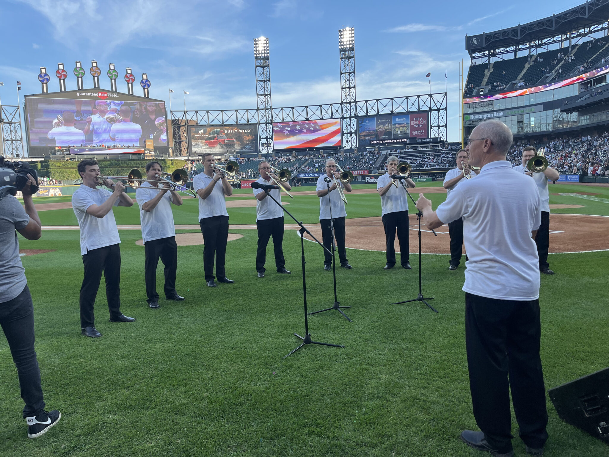 Northshore Concert Band Trombone Section Performs the National Anthem