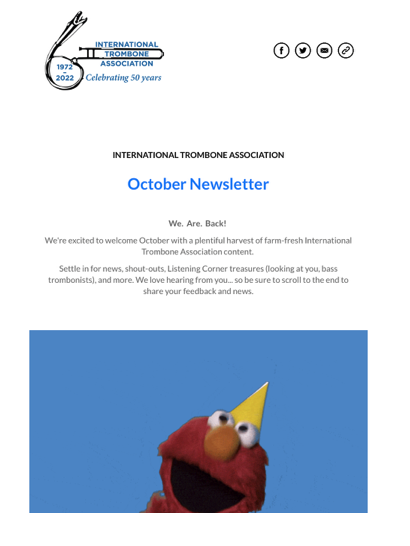 screensnap of october newsletter
