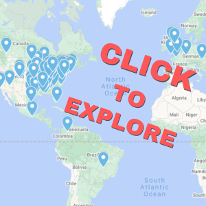 Map image reads: Click to explore. Links to last year's events on a world map.